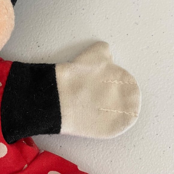 Vintage Disney Minnie Mouse Toy Hand Puppet Plush 10" Mattel 1993 Disneyland - Picture 5 of 13